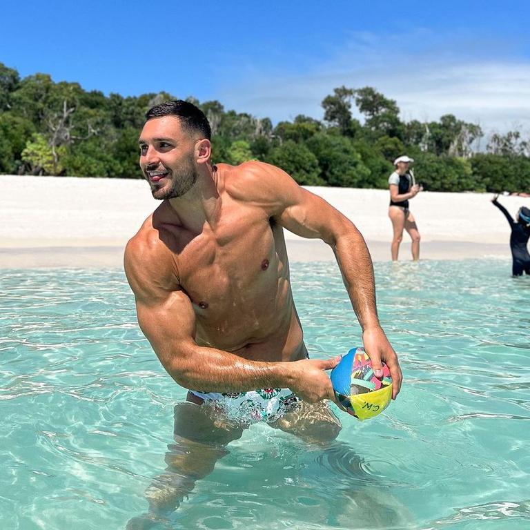 Parramatta Eels forward Ryan Matterson on holiday in the Whitsundays. Picture: Instagram