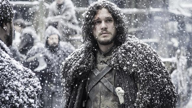 Jon Snow looks particularly smouldering in the snow.