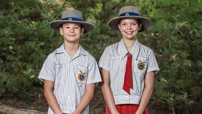 Oliver and Ivy, West Moreton Anglican College's 2024 captains. Picture: Contributed