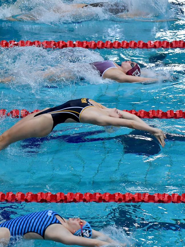 Action from the CASSSA swimming championships. Thursday March 10, 2022. Picture, John Gass