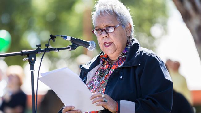 Jackie Huggins says British settlers benefited from the dispossession of indigenous people. Picture: Emma Murray.