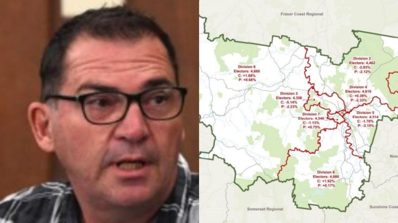 A Gympie region councillor has responded to a debate over council divisions, outlining the pros and cons.