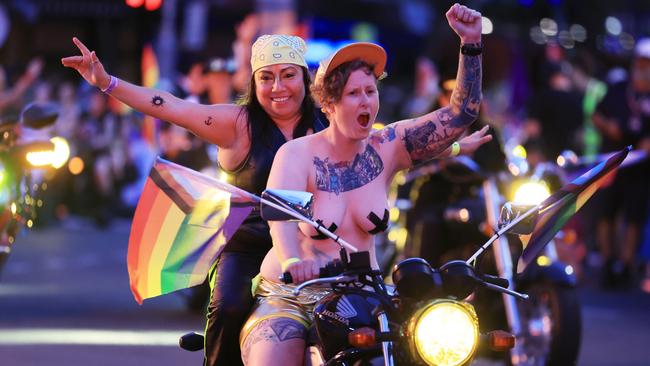 'Dykes on Bikes' start off the parade during the Sydney Gay &amp; Lesbian Mardi Gras Parade Photo by Jenny Evans/Getty Images