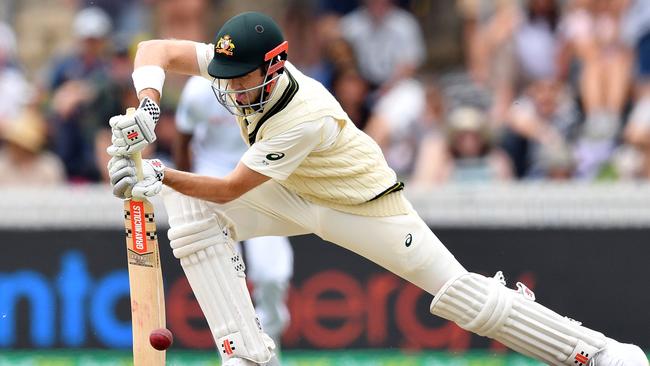 One of the finds of the summer... Kurtis Patterson scored a maiden Test ton against Sri Lanka. Picture: AFP