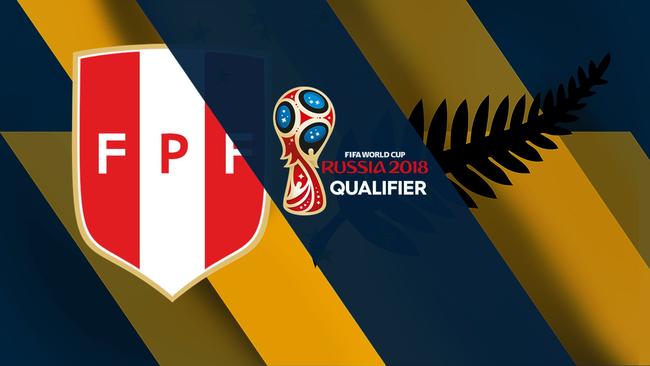 Peru versus New Zealand in second leg.