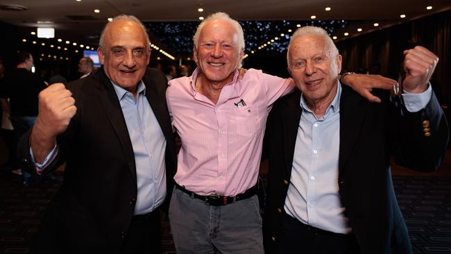 From left: Chemist Warehouse co-founders Mario Verrocchi and brothers Sam and Jack Gance. Picture: Nadir Kinani