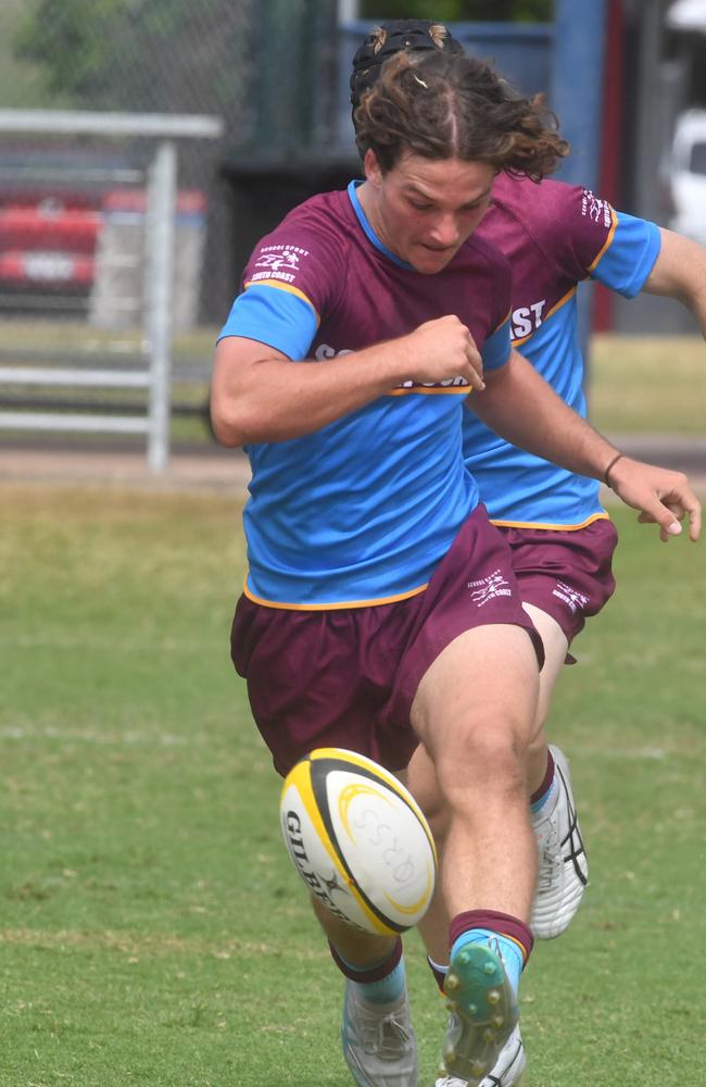 Isaac Fidock. QLD Rugby Union State Championships (17-18 years boys) at the Townsville Sports Precinct. Friday May 23. South Coast against Metro North. Picture: Evan Morgan