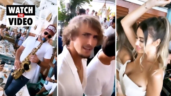 Tennis star Alexander Zverev spotted partying in Europe