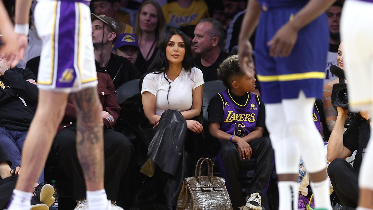 Kardashian catching an NBA game earlier this month. (Photo by Sean M. Haffey / GETTY IMAGES NORTH AMERICA / Getty Images via AFP)