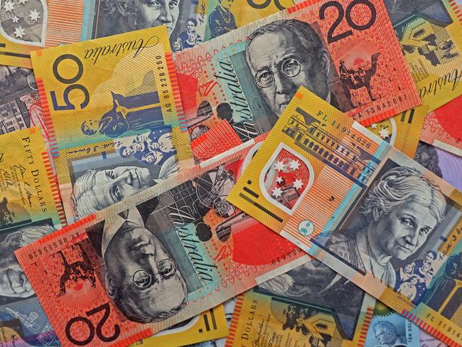 AUSTRALIA - NewsWire Photos - General view editorial generic stock photo of Australian cash money currency. Picture: NCA NewsWire / Nicholas Eagar