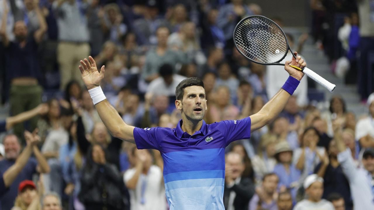 Novak Djokovic won an epic third set against Alexanders Zverev in the Flushing neighborhood of the Queens borough of New York City. Photo: Getty Images