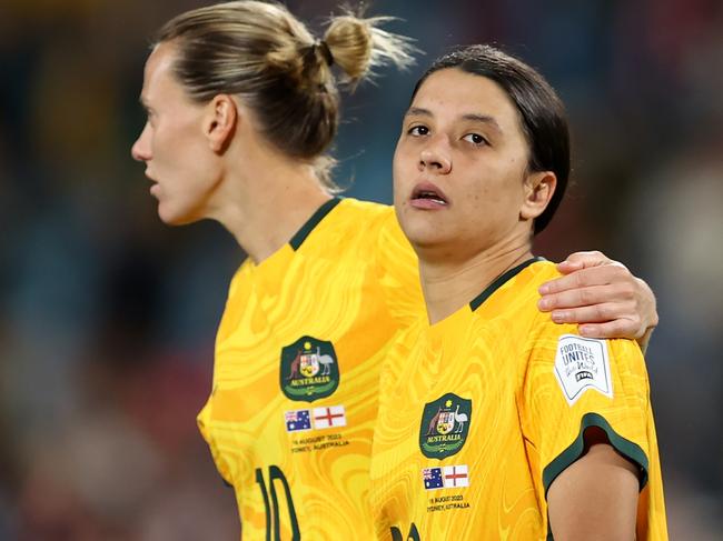 ‘We are all with Sam’: Matildas vice-captain steps up for Kerr