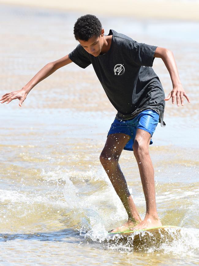 Miguel Sloan, 16, enjoys the water. Picture: Lawrence Pinder