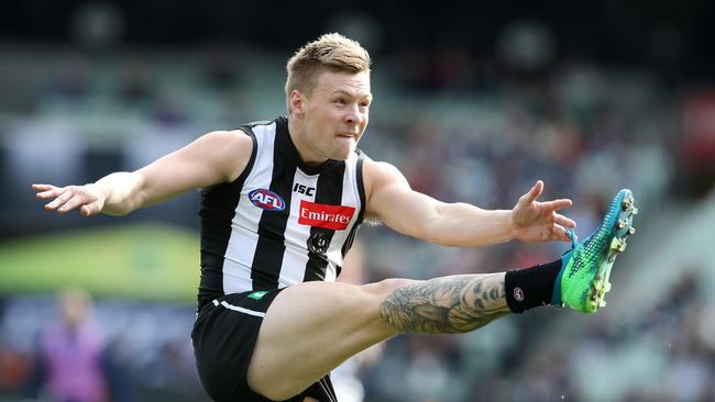 Collingwood's Jordan De Goey is the Pies’ version of Dusty. Pic: Michael Klein