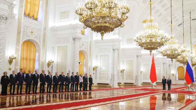 Vladimir Putin and Xi Jinping at the Kremlin. Picture: Sergei Karpukhin/SPUTNIK/AFP