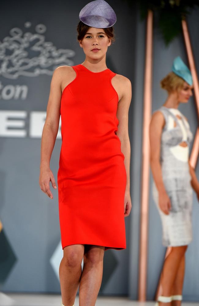 Spring Fashion Lunch Fashion Parade at Flemington Racecourse. Alex Perry outfits. Picture: Jay Town