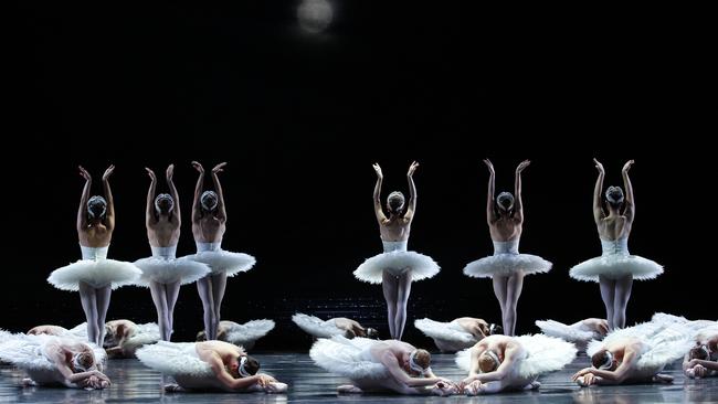 Artists of the Australian Ballet in Stephen Baynes’ Swan Lake. Picture: Jeff Busby