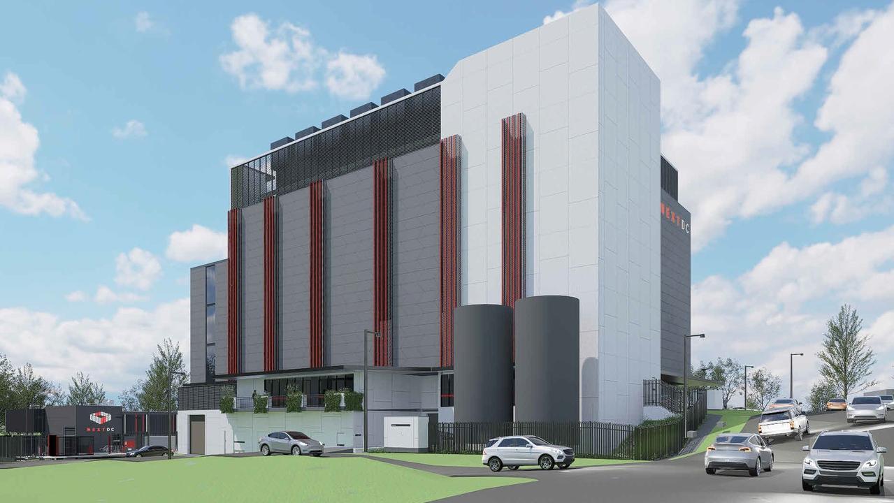 Concept images for NextDC proposed seven storey office building with a built in data centre next to their existing premises in the Darwin CBD. February 2025. Picture: NextDC / Hames Sharley