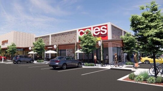 Concept images of a new supermarket and speciality shops, as well as a fast food restaurant on Wellington Rd in Mount Barker. Source: Mount Barker District Council.