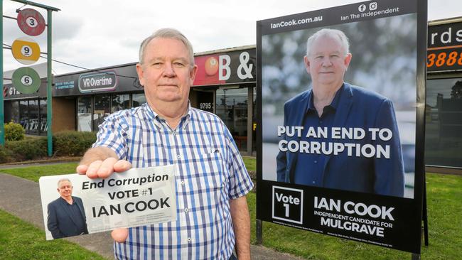 Ian Cook is running against Premier Daniel Andrews in the seat of Mulgrave. Picture: Tim Carafa