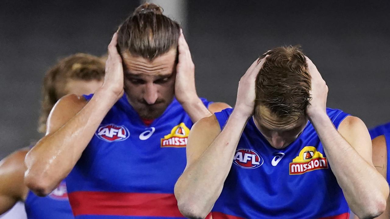 The Western Bulldogs started terribly against Collingwood on Friday night. (AAP Image/Michael Dodge)