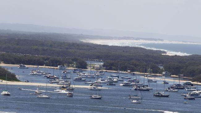 Photo of the Gold Coast from Heli tours Helicopter — this is the Broadwater. Photo: Kit Wise