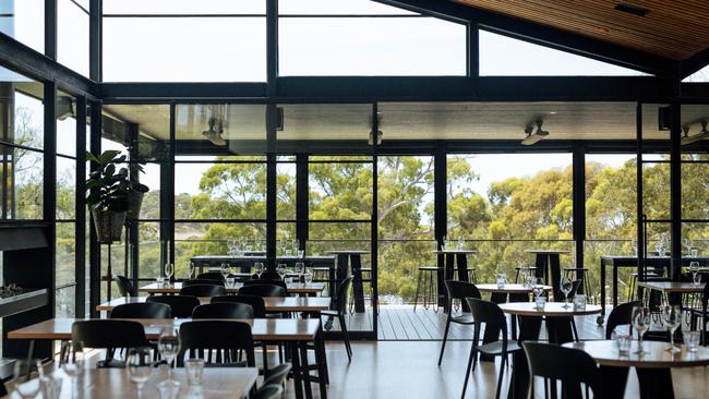 The interior of the Longview Vineyard cellar door at Macclesfield in the Adelaide Hills.