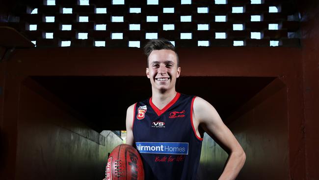 Orazio Fantasia in his Norwood gear ahead of the 2013 national draft. Picture: Simon Cross