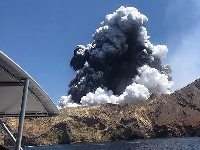 A total of 47 people were on the island the day it erupted, 21 were killed and 19 of the deceased were from the Ovation of the Seas cruise ship. Picture: Lillani Hopkins/AFP