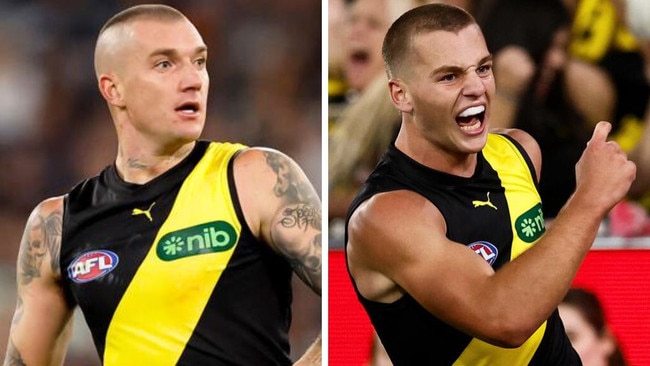 Sam Lalor is already earning Dustin Martin comparisons. Photos: Getty Images