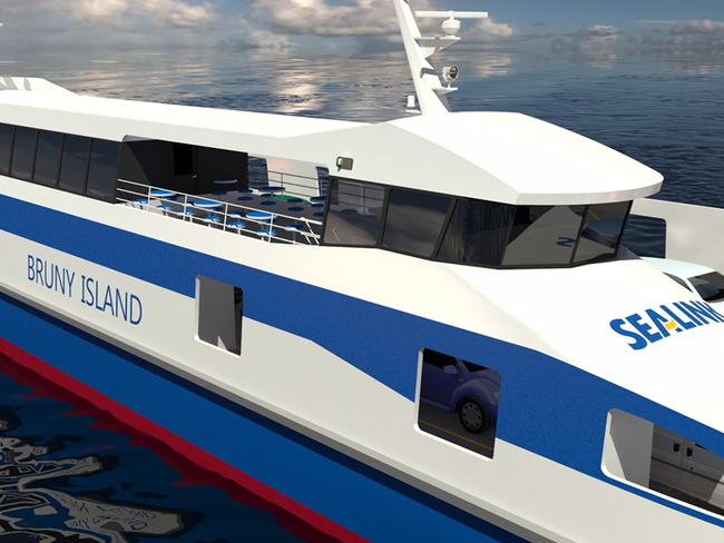 One of the two proposed new Bruny Island ferries. Picture: SEALINK