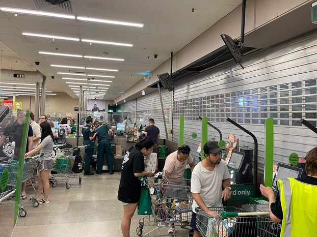 The Woolworths was locked down after a young boy reportedly entered wielding a machete. Picture: Facebook / Action for Alice