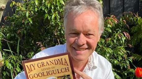 Author Graeme Base with his popular children's book 'Mr Grandma Went To Gooligulch'. Picture: Supplied.