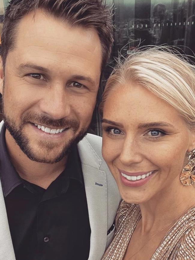 Scott McGregor and wife Bianka. Picture: Instagram