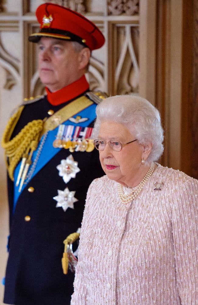 The Queen was forced to retire Prince Andrew from frontline royal work. Picture: Dominic Lipinski/Pool/AFP