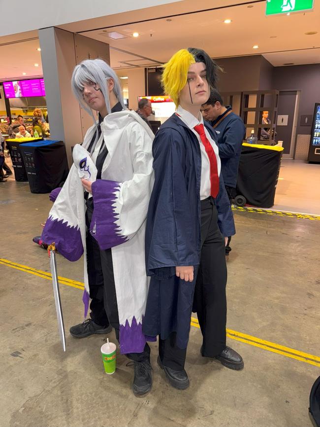 Gabriel and Alex attend the Oz Comic Con Melbourne at the Melbourne Convention & Exhibition Centre on Sunday, June 08, 2025. Picture: Jack Colantuono