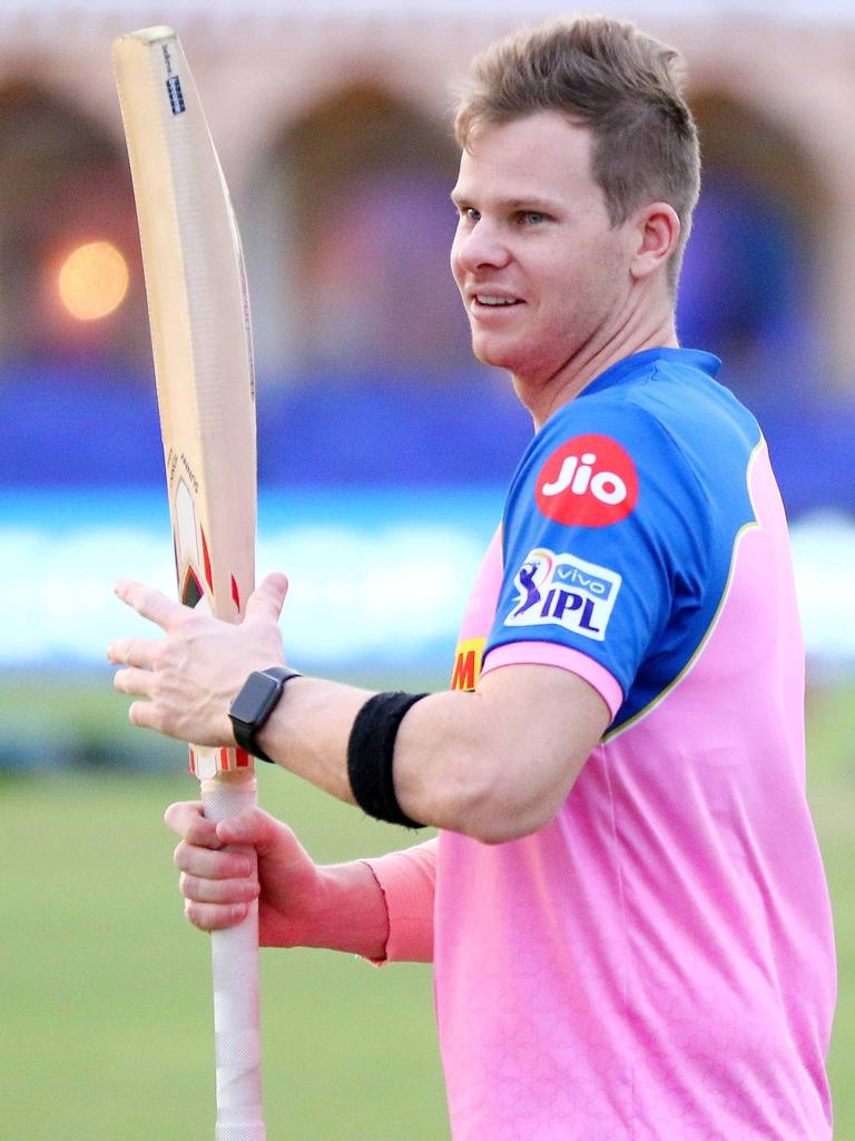 Smith during his time with the Rajasthan Royals. Picture: Vishal Bhatnagar/NurPhoto via Getty Images