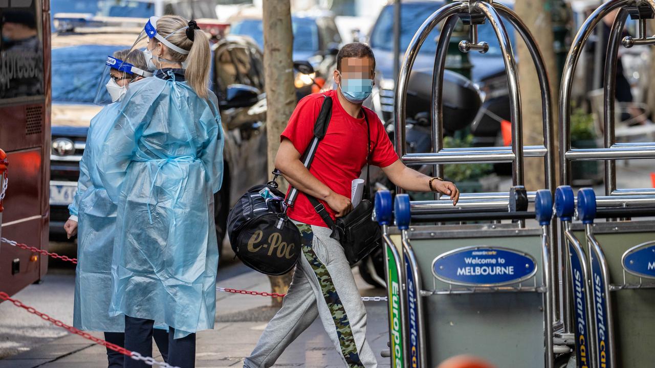 The ‘shittiest’ choice of all was Victoria’s hotel quarantine program. Picture: Jason Edwards