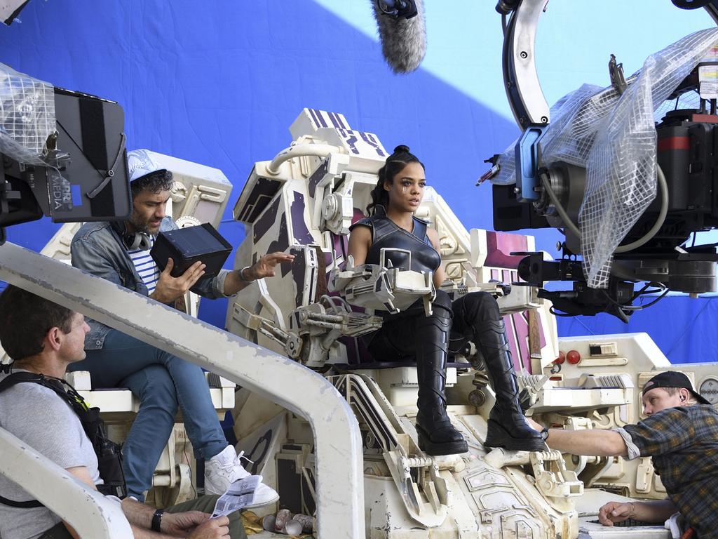 A behind the scenes photo taken during filming on Marvel Studios' blockbuster Thor: Ragnarok on the Gold Coast. Photo: Jasin Boland. ©Marvel Studios 2017