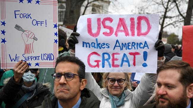 The Trump administration is moving to gut USAID’s 10,000 staff. Picture: Drew Angerer/AFP