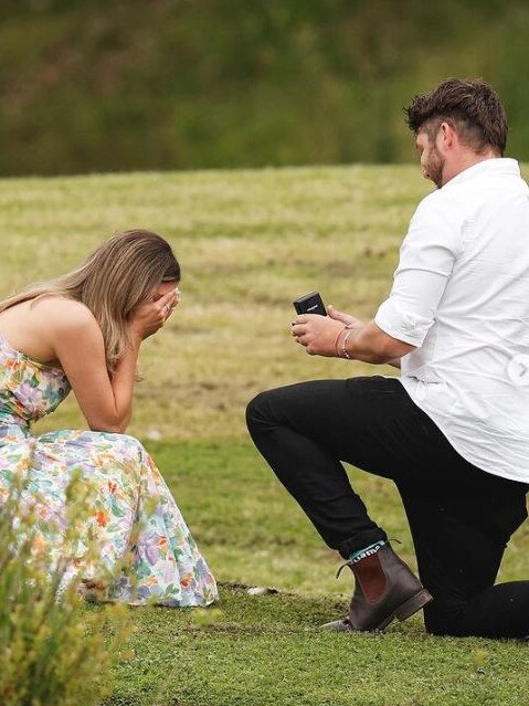 Dale quipped it was “about time” as he shared news of the engagment.