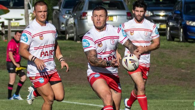 Todd Carney playing with the Byron Bay Red Devils in NRRRL. Photo Ursula Bentley@CapturedAus