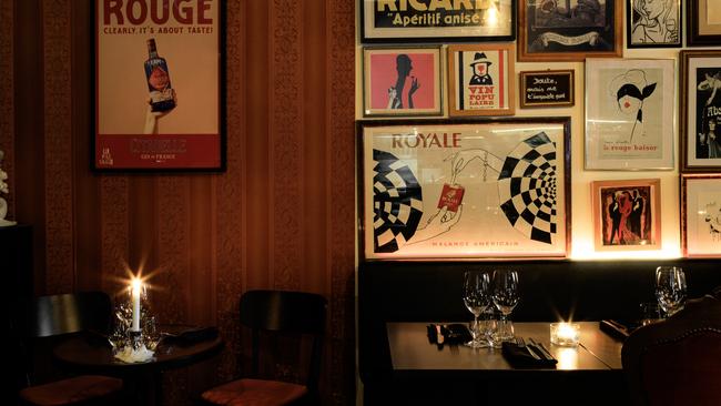 Interior at Le Pas Sage bistro, Adelaide