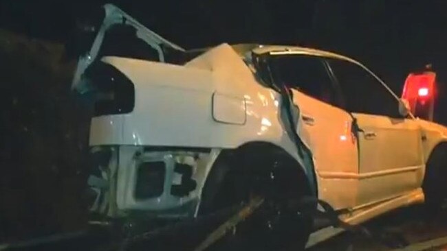 The aftermath of a horrific crash on the Gold Coast that claimed the lives of three people. Picture: the Today Show