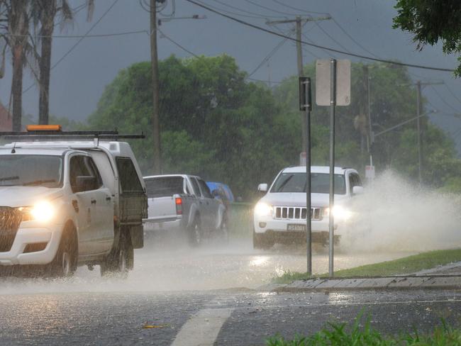 Heavy rain and storms hit the Ipswich region.