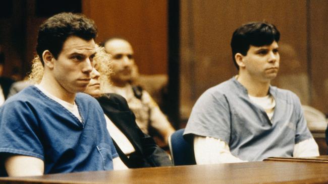 Lyle and Erik Menendez stand trial over the grisly 1989 murder of their parents. Picture: Getty