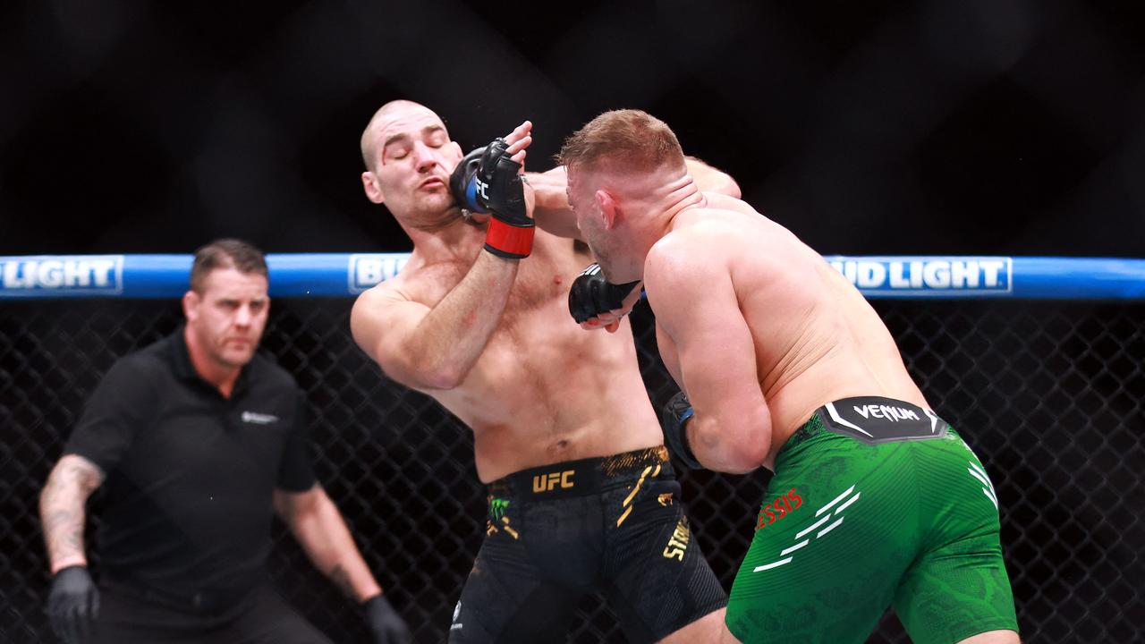 Du Plessis has claimed the UFC gold. Photo: Vaughn Ridley/Getty Images/AFP