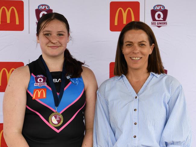 Jordan Eickenloff of Pine Rivers won the best on ground award for the Under 13 Girls Div 3 in the SEQJ competition. Picture: Supplied