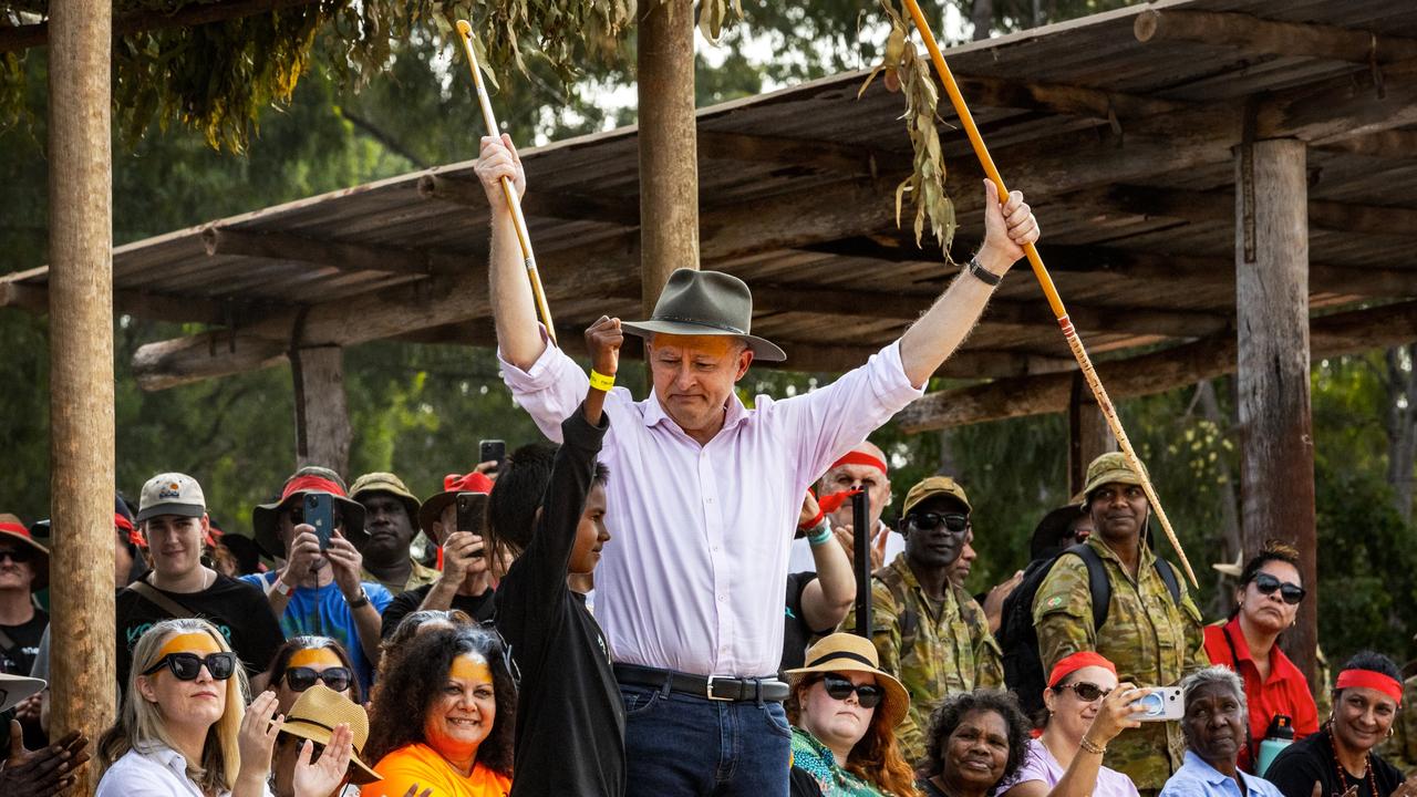 Mr Albanese said the Voice is the only form of recognition that will suffice, because it is what Indigenous people asked for. Picture: Tamati Smith/Getty Images