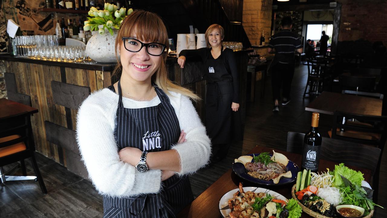Jennifer Crawford and mum Hung Ngo at Little NNQ on Gouger Street. Pic Mark Brake.